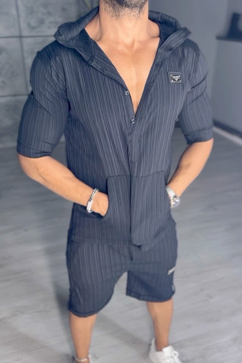 Niezwykły kaptura męski dwuczęściowy zestaw