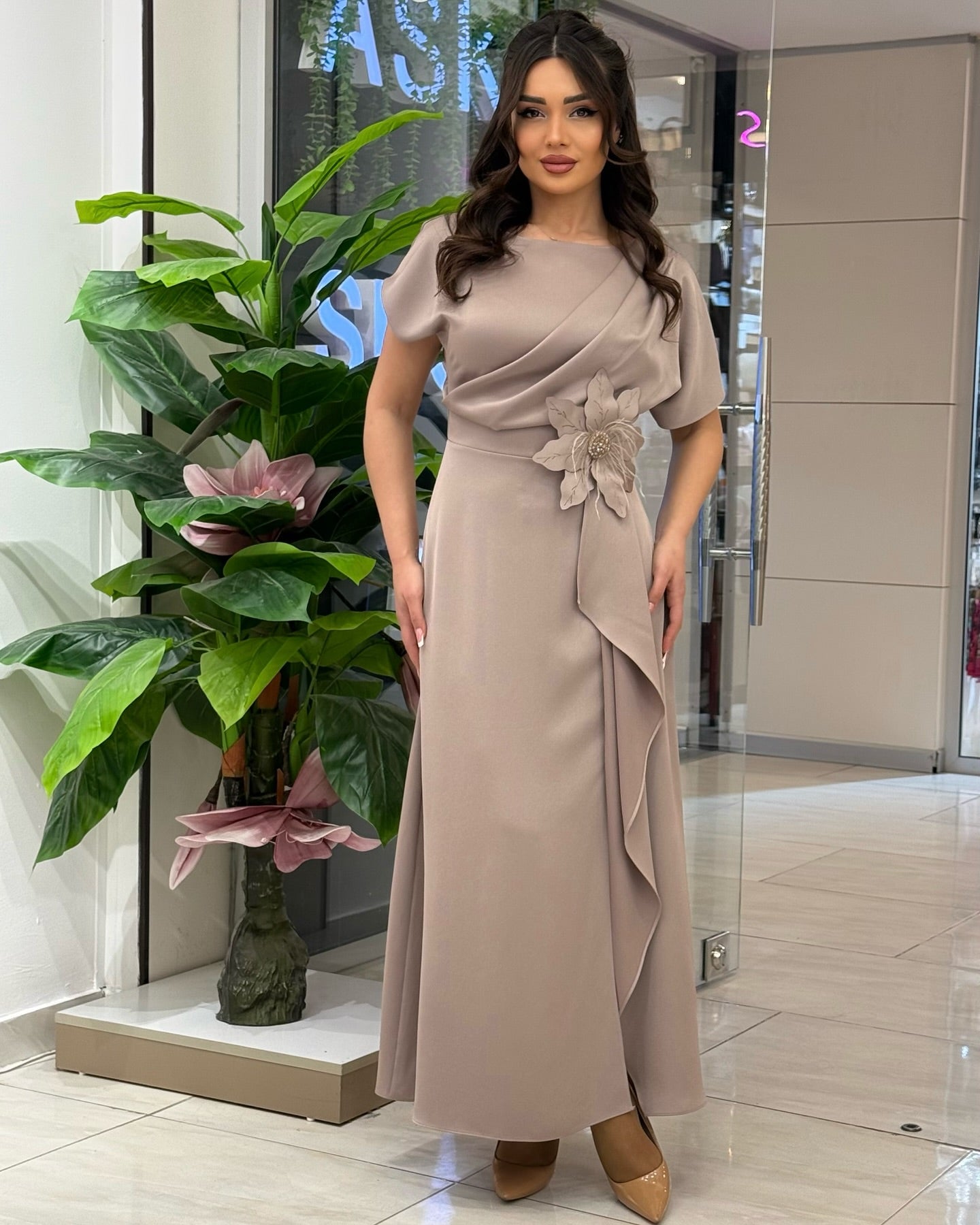 🌼Damska sukienka z kwiatowym, seksownym wzorem i temperamentem