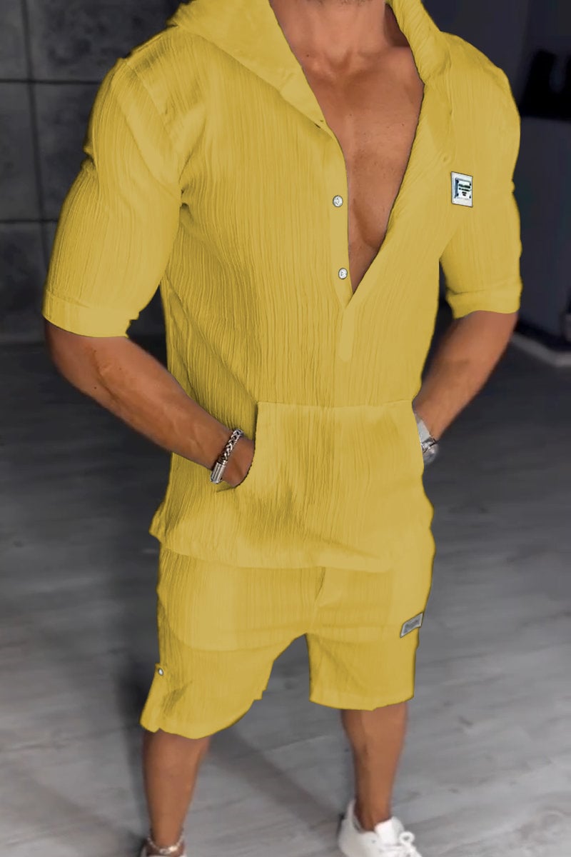 Niezwykły kaptura męski dwuczęściowy zestaw