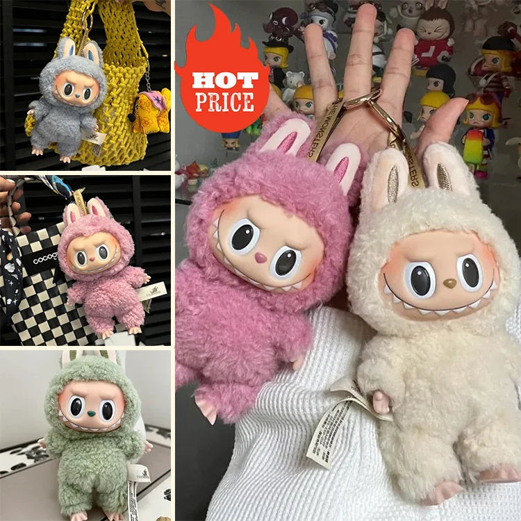 HFH-Wisiorek pluszowy z serii Makaronowej Labubu