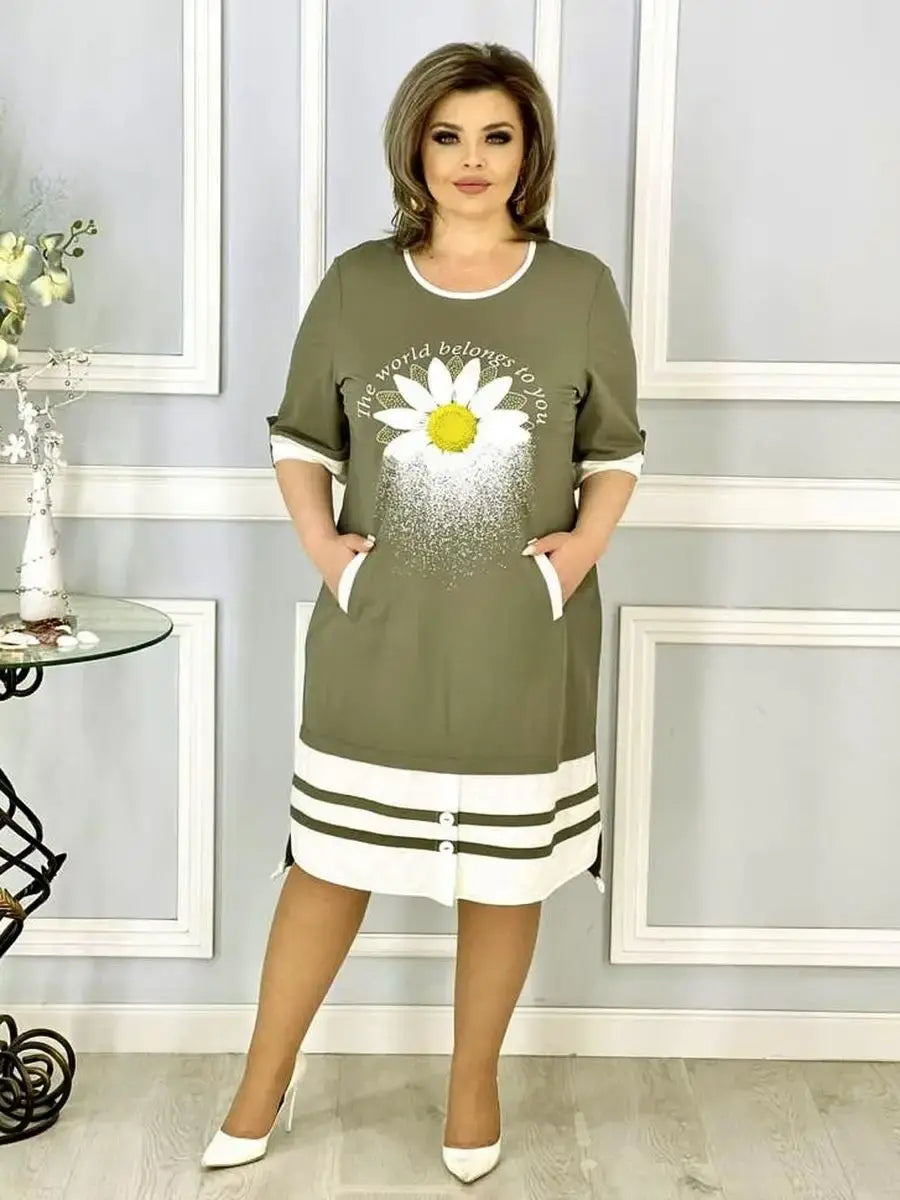 👗Nowa modna sukienka z nowymi kwiatami