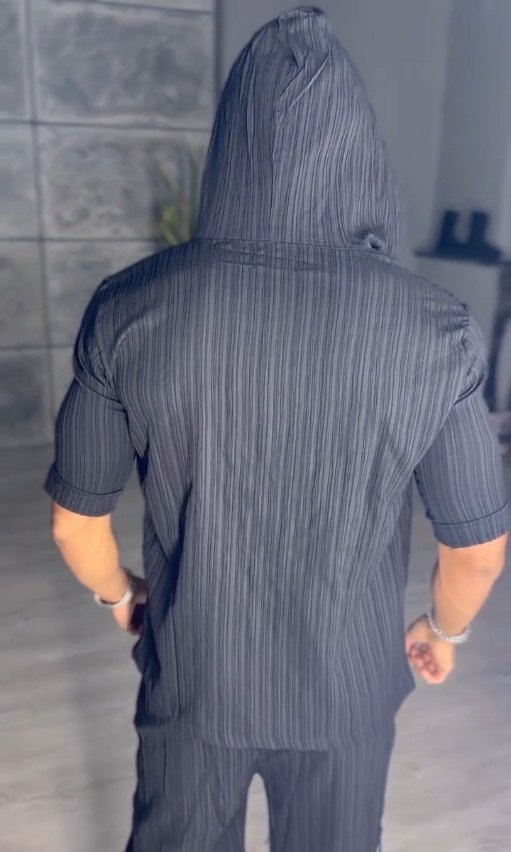 Niezwykły kaptura męski dwuczęściowy zestaw