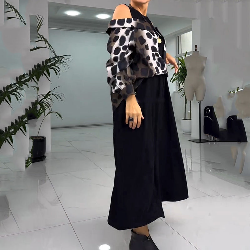 💐2025 Wyjątkowa sukienka bez ramiączek z nadrukiem w panterkę【S-4XL】