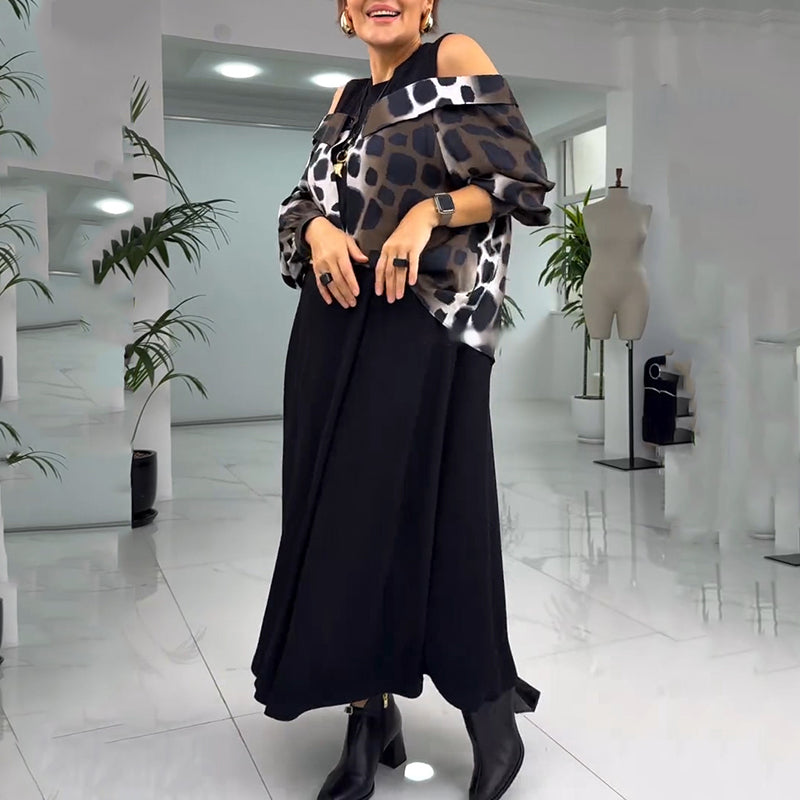 💐2025 Wyjątkowa sukienka bez ramiączek z nadrukiem w panterkę【S-4XL】