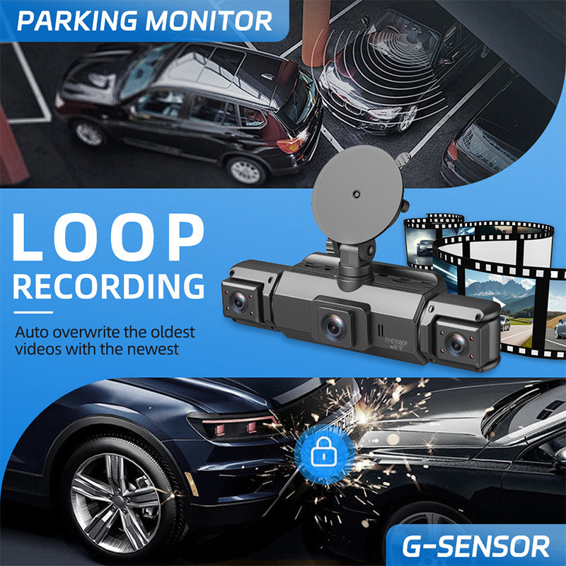 🔥4-kanałowa kamera samochodowa HD z noktowizorem