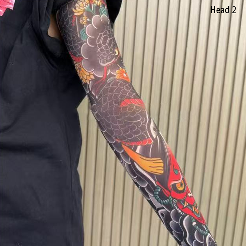 🔥Nowy trend ❤️🔥 Ultracienkie rękawy przeciwsłoneczne z wzorem tatuażu
