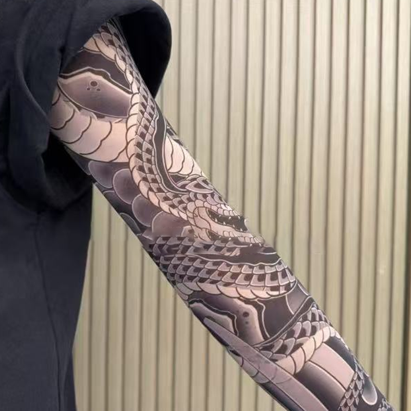🔥Nowy trend ❤️🔥 Ultracienkie rękawy przeciwsłoneczne z wzorem tatuażu