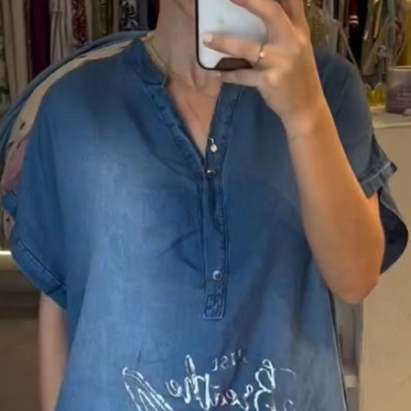 💖Lekka, swobodna sukienka z dekoltem w kształcie litery V