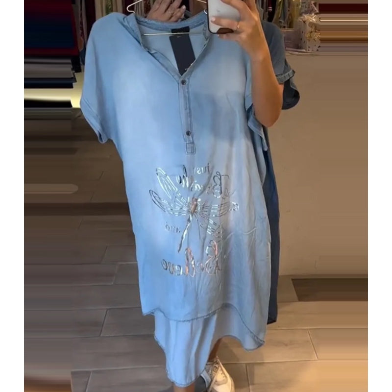 💖Lekka, swobodna sukienka z dekoltem w kształcie litery V