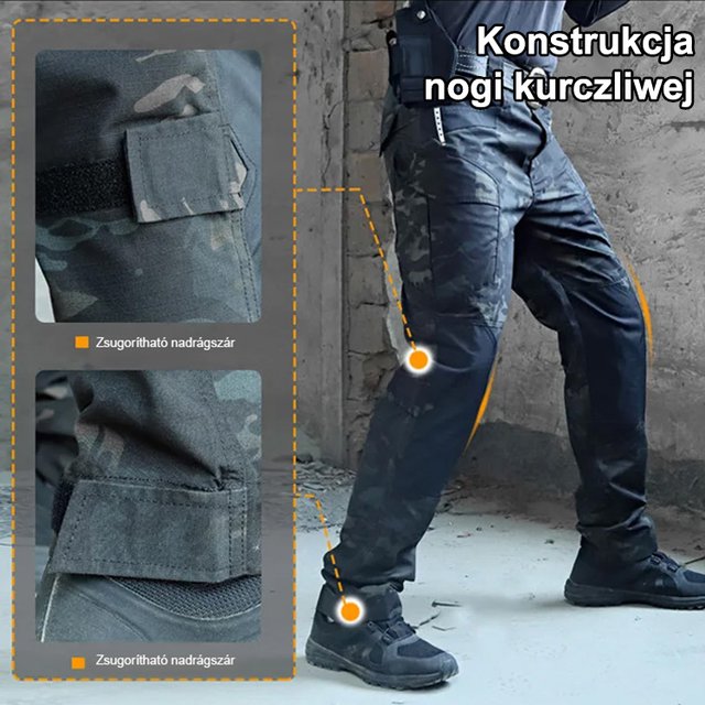 Nowe spodnie taktyczne IX6 Raider dla mężczyzn