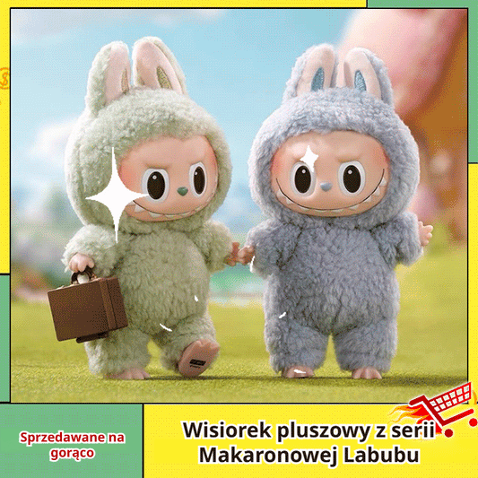HFH-Wisiorek pluszowy z serii Makaronowej Labubu