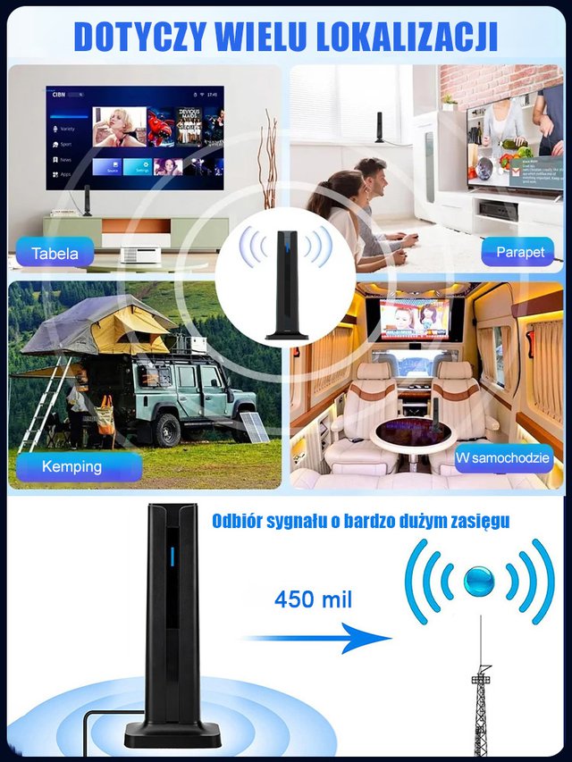 HD cyfrowa antena telewizyjna