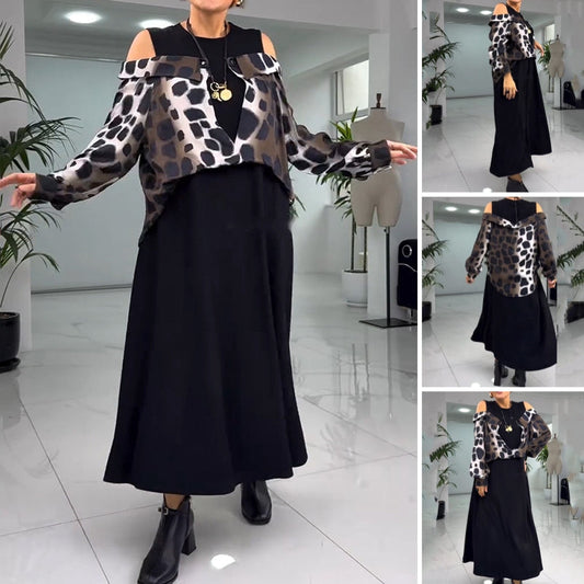 💐2025 Wyjątkowa sukienka bez ramiączek z nadrukiem w panterkę【S-4XL】