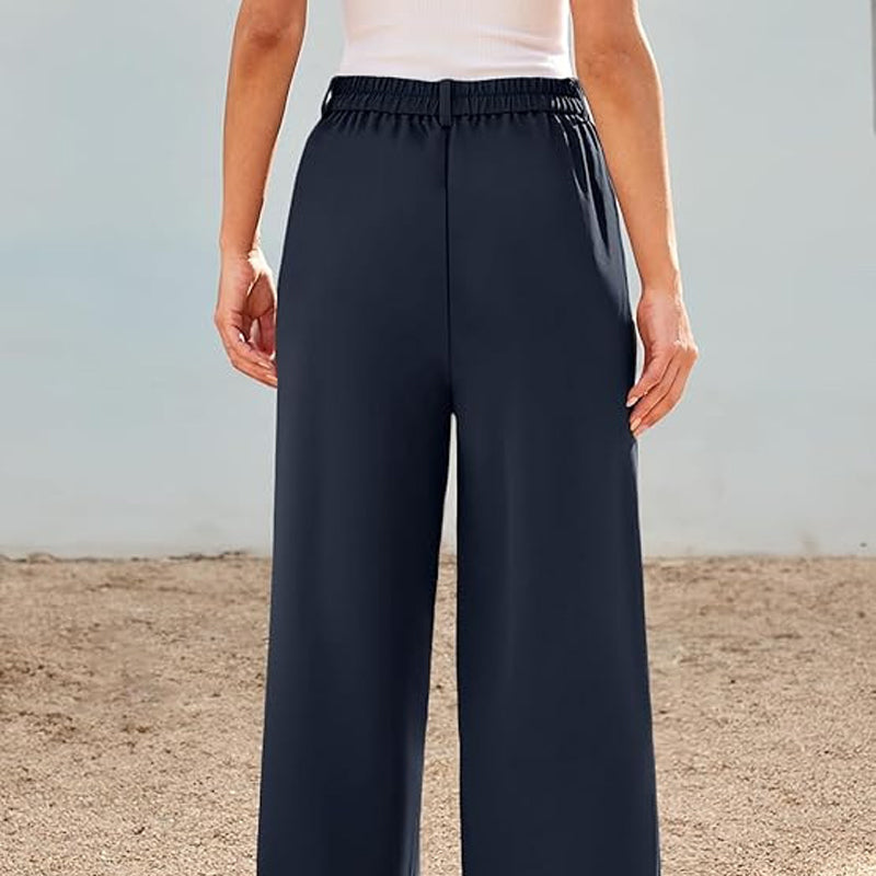 🌸Damskie spodnie z wysokim stanem i prostymi nogawkami👖
