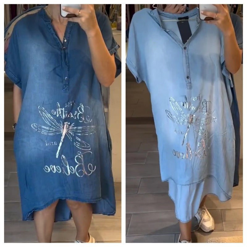 💖Lekka, swobodna sukienka z dekoltem w kształcie litery V